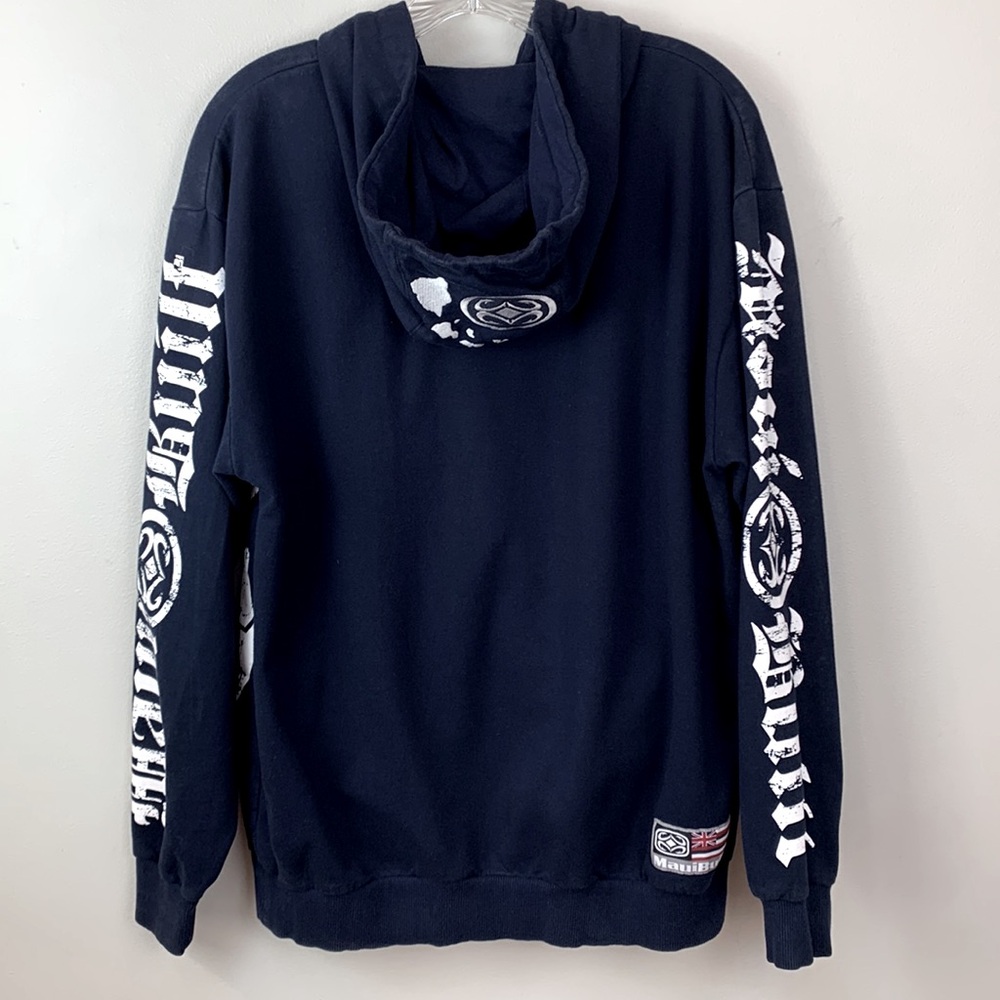 MauiBuilt Navy Blue Hoodie with White Crab Graphic - Picture 3 of 8